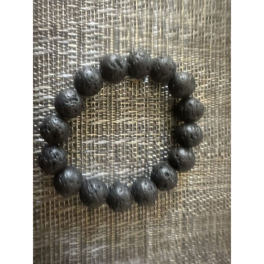 Lava Beaded Stretch Bracelet